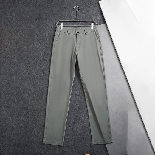 冰爽丝夏季透气男裤薄款直筒修身商务纯色休闲西裤   YMXZ-97152* 商品图1