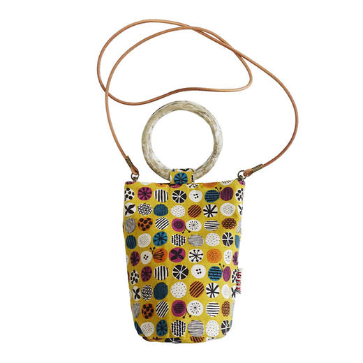 HUJI祤集Luna手提斜挎包插画花花 商品图11