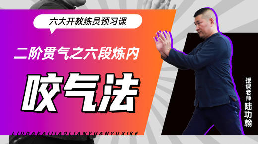 二阶贯气之【六段炼内——咬气法】六大开教练员预习课 商品图0