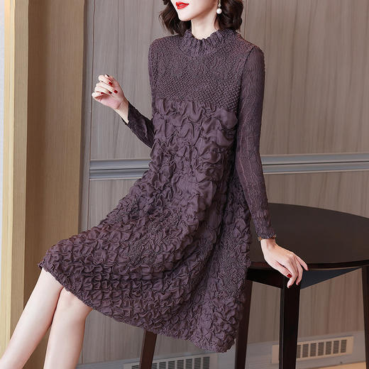 高端刺绣中老年妈妈装小个子大码女装裙子HR-XLS1061 商品图2