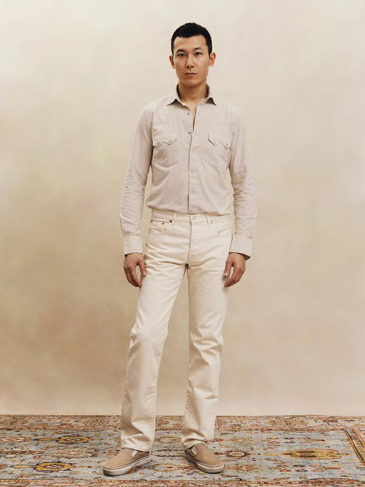 100Hands Western Shirt 米色丹宁衬衫 商品图1