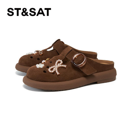 【精选牛皮】星期六棕韵绮饰复古洞洞勃肯鞋SSD2114395 商品图9