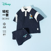 迪士尼25夏新款凉感短袖T恤短裤套装撞色宽松透气运动休闲跑步两件套ZD2ET032 商品缩略图4