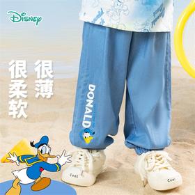 迪士尼2025春夏新款男童天丝软牛仔裤轻薄透气莱赛尔防蚊裤休闲长裤ZD2EK012