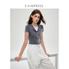 C+IMPRESS/西嘉兰精天丝醋酸 浅春系假两件亨利领短袖T恤女夏上衣T2502011
 商品缩略图1