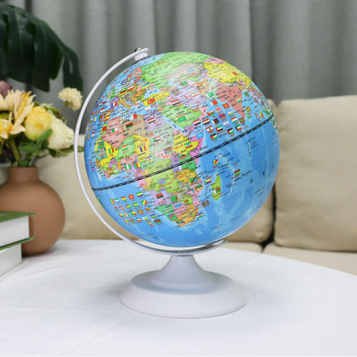 FunGlobe  朋宸地球仪  AR 金属底座触控夜灯地球仪  F国旗款 商品图1