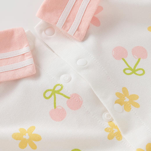 迪士尼【学院风米妮连体裙】夏季新款女童短袖连衣裙轻薄透气T恤碎花裙ZD2EQ009 商品图7