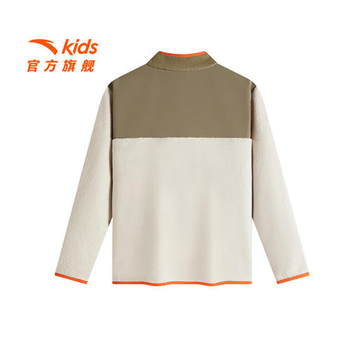 安踏儿童卫衣男大童羊暖绒冬季加绒保暖摇粒针织套头衫352516710 商品图1