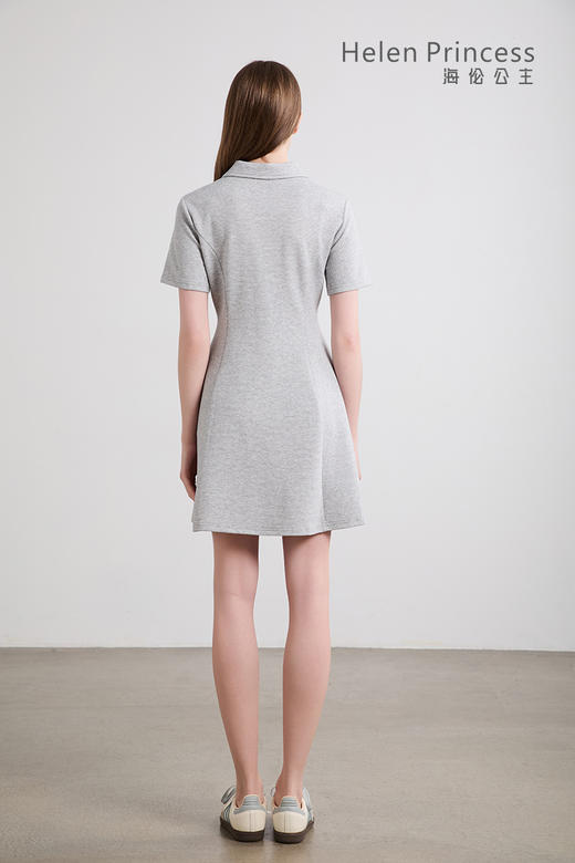 POLO领拉链短款连衣裙 商品图7