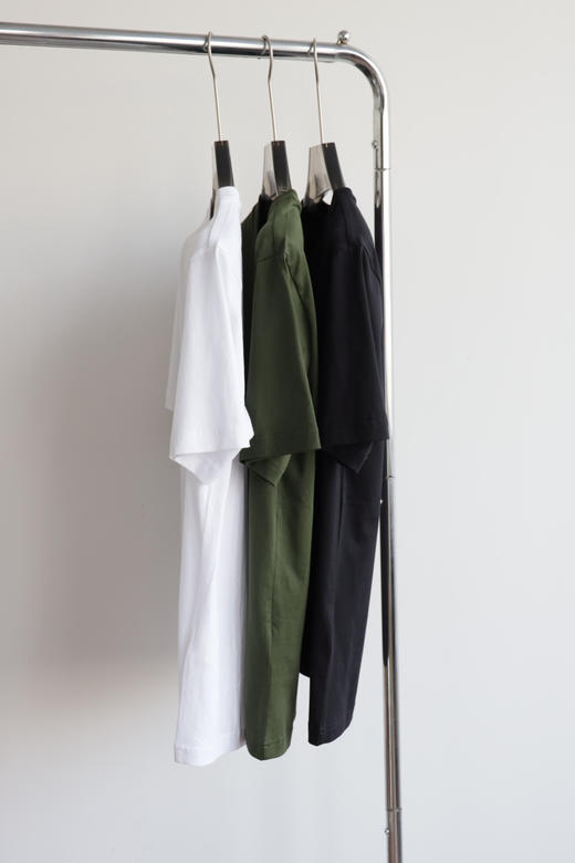 C.G 全棉小标刺绣 圆领短袖T恤 TX436 商品图3