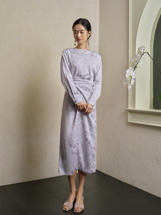 中式提花半裹式连衣裙FCF1DRS067 商品图10