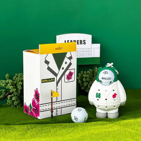 Ballin​高尔夫球&球Tee收纳器高尔夫挂件插T小熊三兄弟 大师熊/小丑熊/嘻哈熊