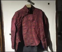 真丝缎提花外套