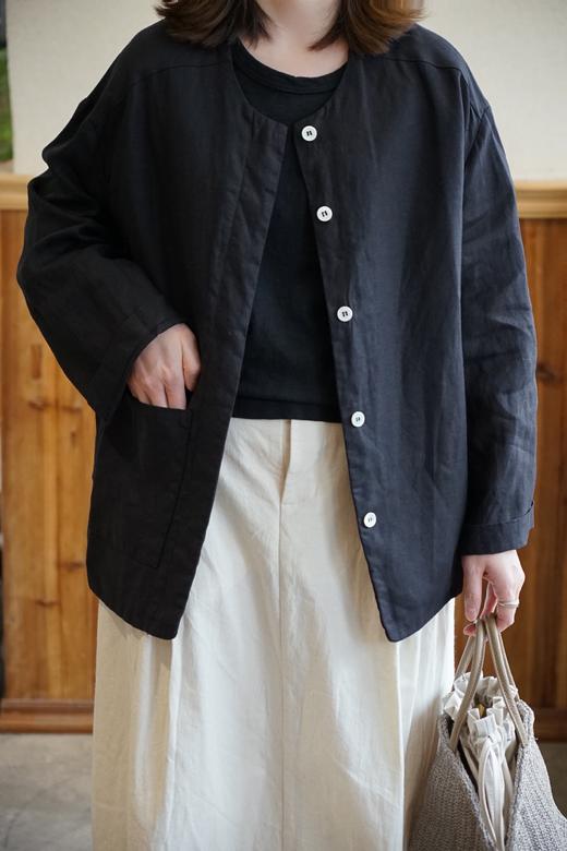 elsa esturgie 麻质轻薄夹克外套 商品图1