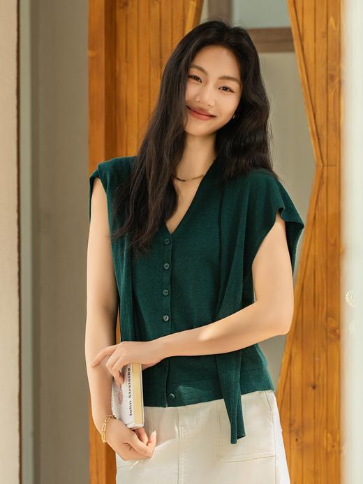 超细丝棉 四季可穿两件套披肩毛衫FCF1WSC032 商品图11