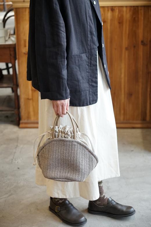 elsa esturgie 米白后开叉半身裙 商品图6