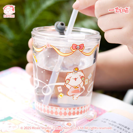 一群喵-甜心玻璃杯 商品图0