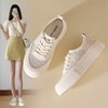 ZHR则则网面小白鞋透气饼干鞋2024夏季新款厚底舒适百搭休闲布鞋 商品缩略图1