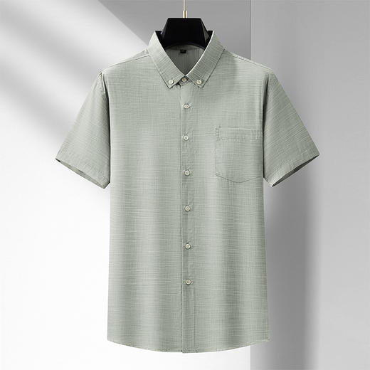 【超大码】【DM】大依优型大码短袖衬衫加肥加大半袖衬衣男夏季薄款胖子休闲宽松上衣300斤 商品图1