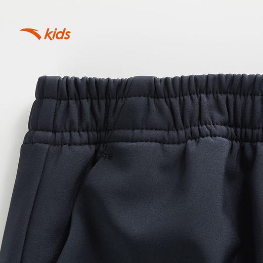 安踏儿童裤子男小童橡韧冬季加绒保暖梭织运动长裤352519722 商品图4