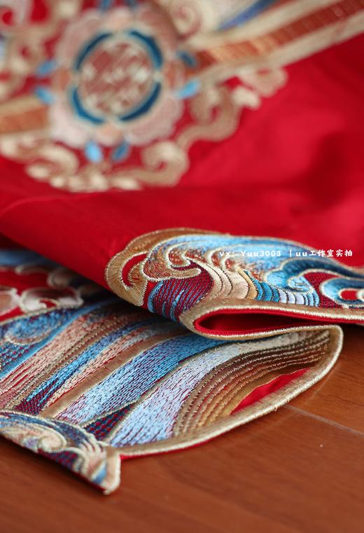 【高端婚庆】 喜事良缘 龙凤刺绣100支新疆长绒棉四件套十件套 商品图11