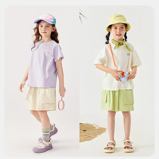迷你巴拉女童短裤夏装户外潮酷宽松A型花苞裤凉感儿童裤子 商品图2