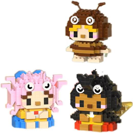 昆虫精灵卡通积木公仔 六一儿童节礼物拼装积木玩具男孩女孩盲盒 商品图4