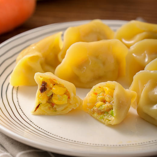 荠菜素饺子 玉米水饺 珍菌净素饺 （每袋18只，360g）妙维根【预售12.27号发】 商品图4