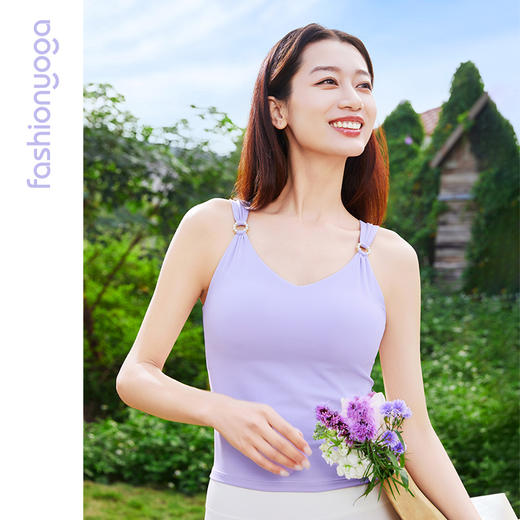 凡圣瑜伽优雅珍珠环背心 FC15206 商品图13