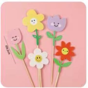 生日蛋糕装饰插牌-动物花1*1个 商品图0