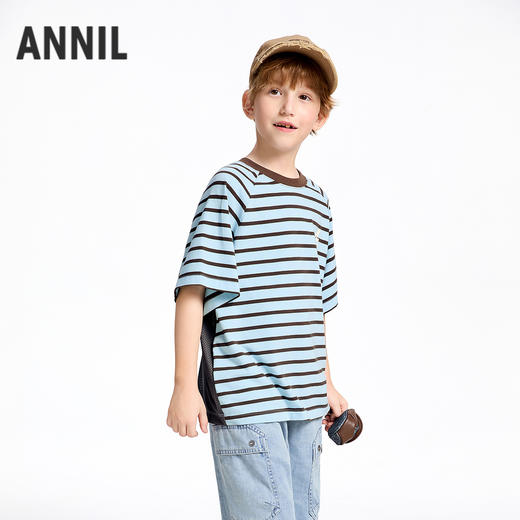 【实体店同款】男童圆领短袖针织衫夏季新款安奈儿童装AB521638 商品图1