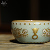 问鼎汝瓷天青大战鼓杯（错金银龙虎纹） 商品缩略图1