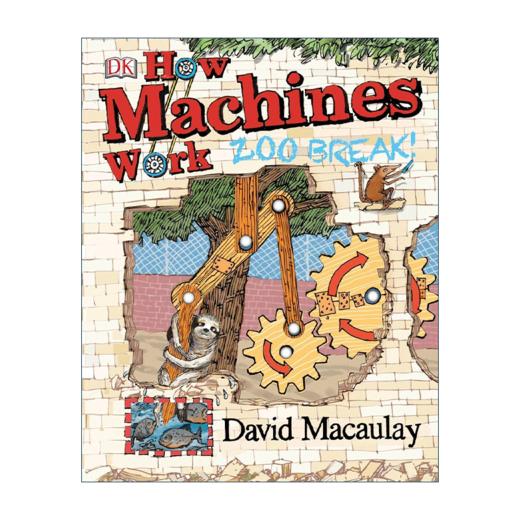 英文原版 How Machines Work Zoo Break! 机械运转的秘密 动物园大逃亡 DK儿童科普百科读物 英文版 进口英语原版书籍 商品图1
