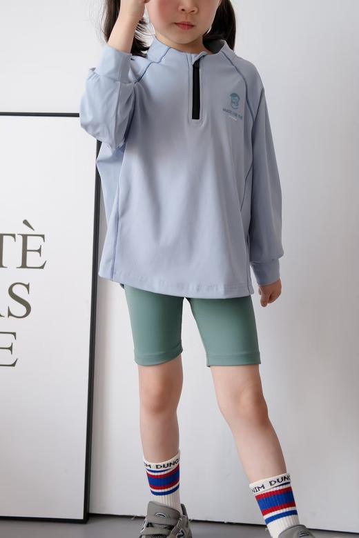 2025四季男女儿童户外半拉链外套!裸感吸湿排汗速干长袖运动T四色! 商品图2