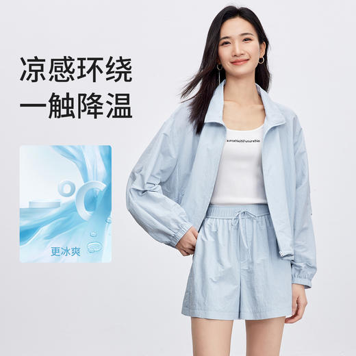 【内购】【抗起球凉感防晒衣】通勤轻量化户外两穿宽松UPF50+防晒衣外套-151R58940 商品图1
