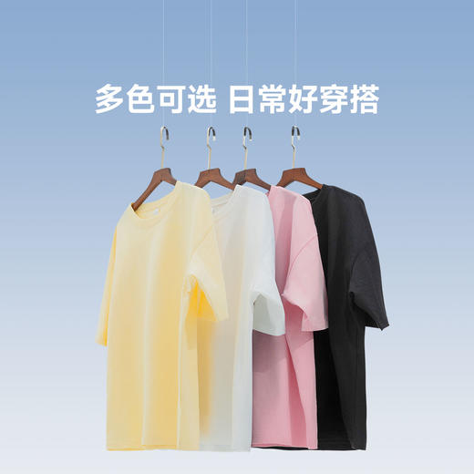 【重磅260g纯棉T】SKAH狮卡赫百搭休闲重磅纯棉短袖925 耐穿有质感宽松落肩居家户外休闲百搭T恤 商品图2