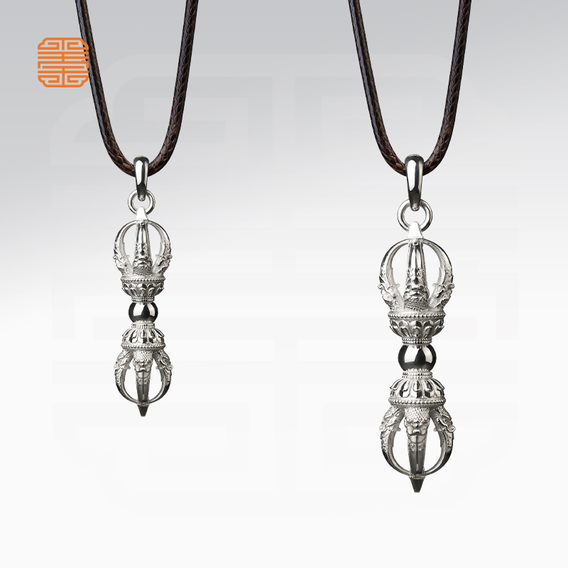 玺匠金铺《足银古法永乐款金刚杵》足银999 吊坠挂坠礼物