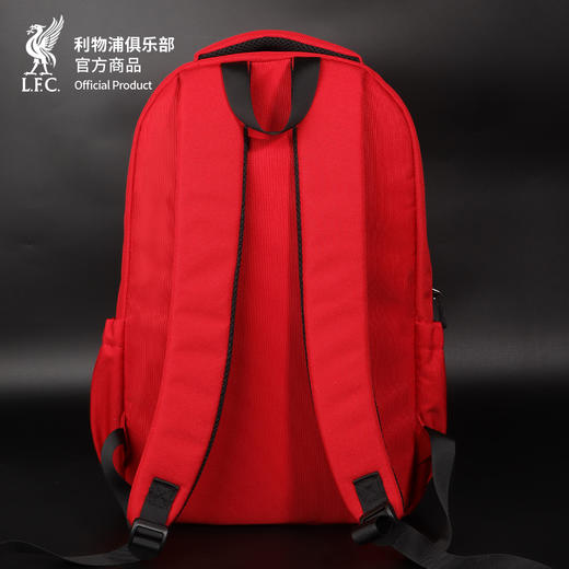【官方正版】利物浦俱乐部 | 红色口号双肩包YNWA大容量多结构多储物通勤 商品图3
