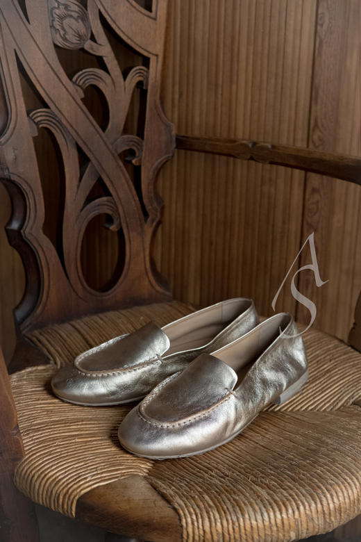 Marsell 铂金色小牛皮mandolo乐福鞋 商品图0