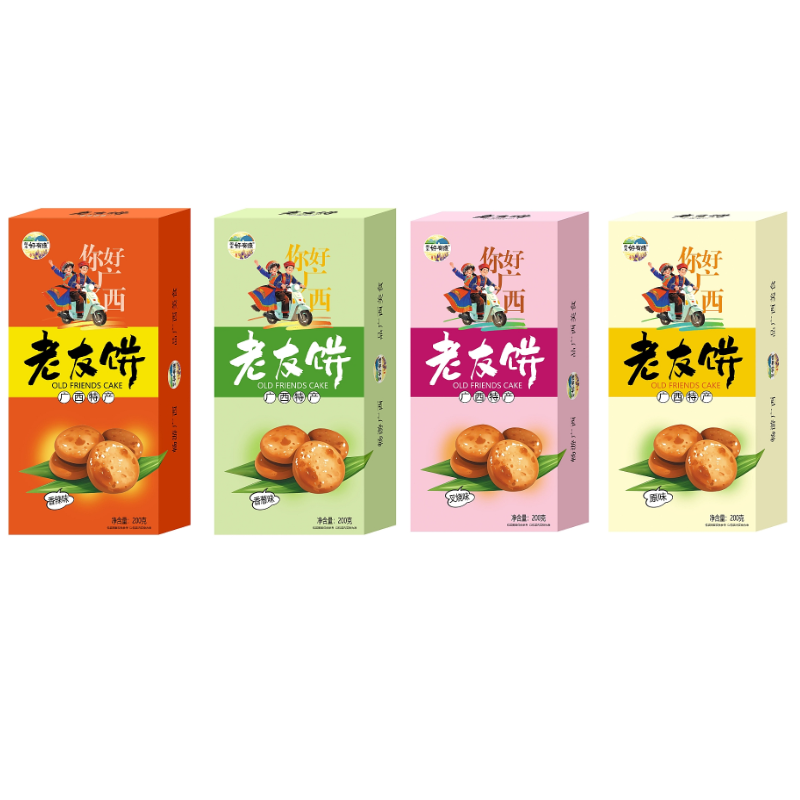 老友饼 原味香葱味香辣味叉烧味 200g 好有缘特产