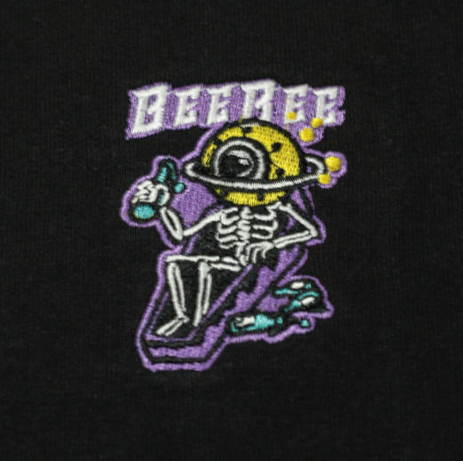 【地下怪兽】 | beebee刺绣版队服 重磅纯棉T恤 黑色灰色 男女同款 商品图7