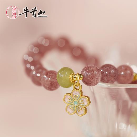 牛首山草莓晶手环女款复古水晶转运珠手串送礼送姐妹送闺蜜招桃花 商品图3