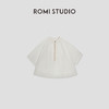 ROMI STUDIO白色短袖短款系带宽松休闲套装T3093/K3094 商品缩略图0