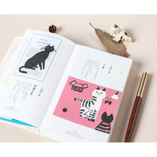 《365日·有猫更幸福》《365日·猫友记》《365日·一人一猫一世界》（日） 中西直子 绘著 商品图4