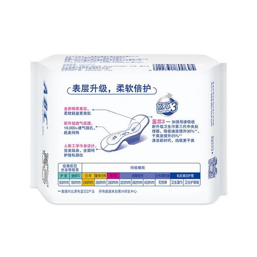 ABC纤薄绵柔日用卫生巾 240mm 8片 商品图3