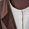 LONGVFAIR·美德拉假两件拼接法式衬衫，经典白与温暖咖融合、仿佛秋日拿铁【3-5天发货】 商品缩略图4