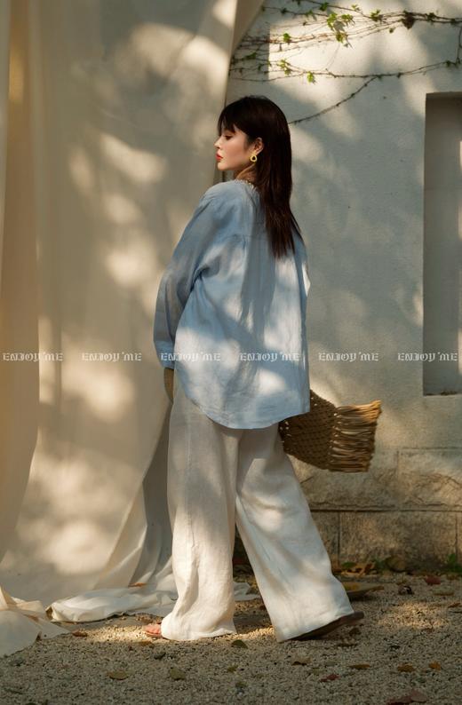 【门店同款】ENJOY夏季松弛麻料长裤 162296932 商品图5