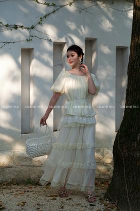 【门店同款】ENJOY夏季“悠然之境”拼蕾丝飘带上衣 162252403