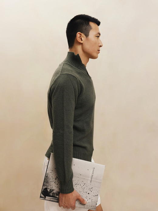 Fioroni 橄榄绿长袖Polo 商品图2