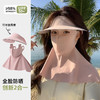 防晒面罩全脸防紫外线遮阳女冰丝黑胶帽子一体护颈脸基尼骑行口罩 商品缩略图0